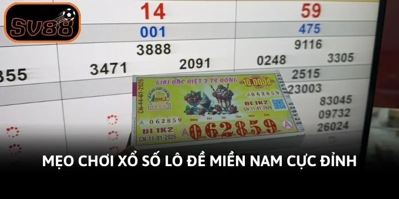 Mẹo chơi xổ số lô đề miền Nam cực đỉnh